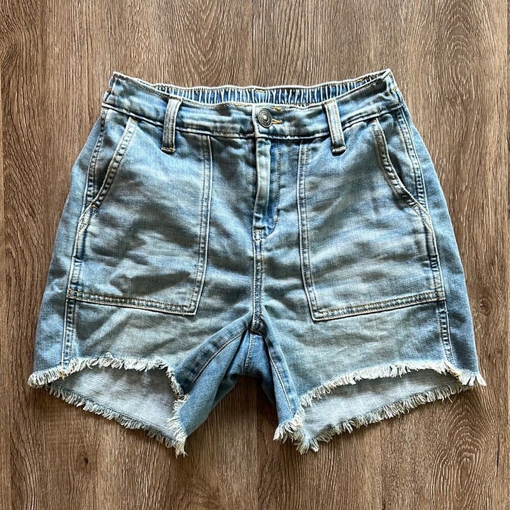 Aerie Adventure Shorts Light Wash Size XS High Rise